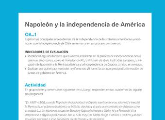 Ejemplo Evaluación Programas - OA01 - Napoleón y la independencia de América
