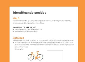 Ejemplo Evaluación Programas - OA03 - Identificando sonidos