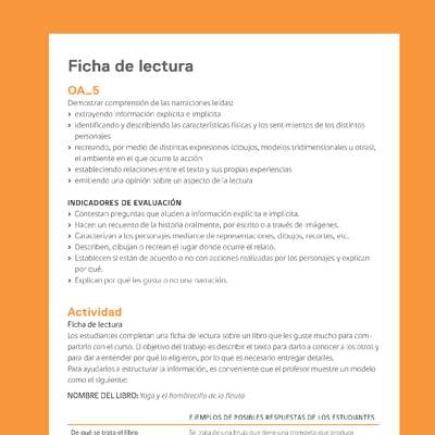 Ejemplo Evaluación Programas - OA05 - Ficha de lectura