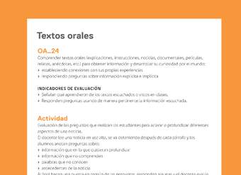 Ejemplo Evaluación Programas - OA24 - Textos orales