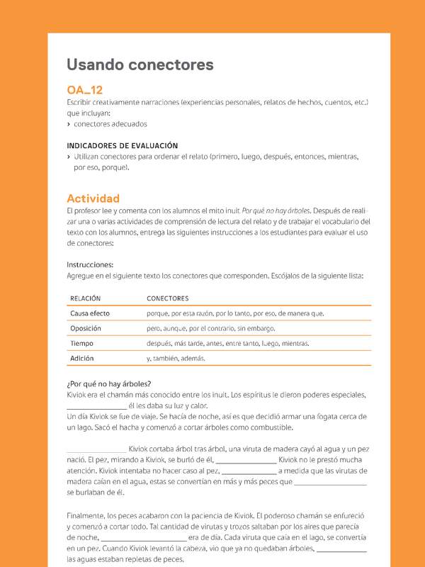 Ejemplo Evaluación Programas - OA12 - Usando conectores