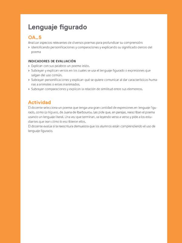Ejemplo Evaluación Programas - OA05 - Lenguaje figurado