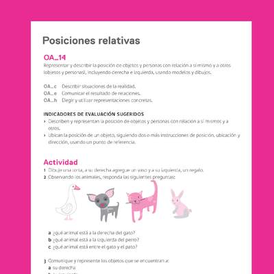 Ejemplo Evaluación Programas - OA14 - Posiciones relativas