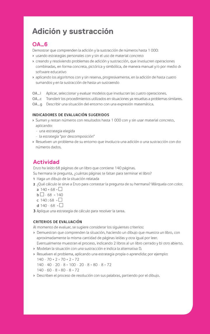 Evaluación Programas - MA03 OA06 - U1 - Adición y sustracción