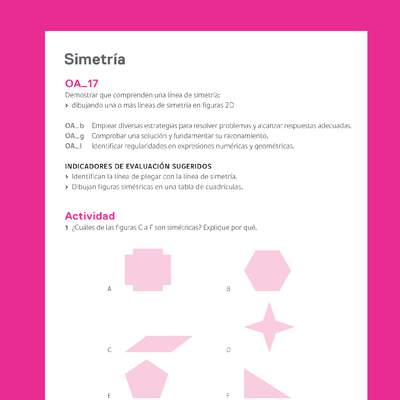 Evaluación Programas - MA04 OA17 - U3 - Simetría