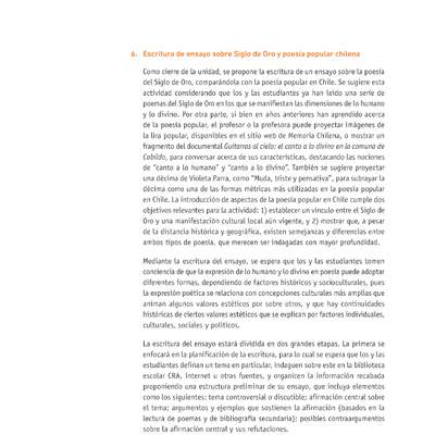 Evaluación Programas - LE2M OA14 - OA15 - U3 - ESCRITURA DE ENSAYO SOBRE EL SIGLO DE ORO Y POESÍA POPULAR CHILENA