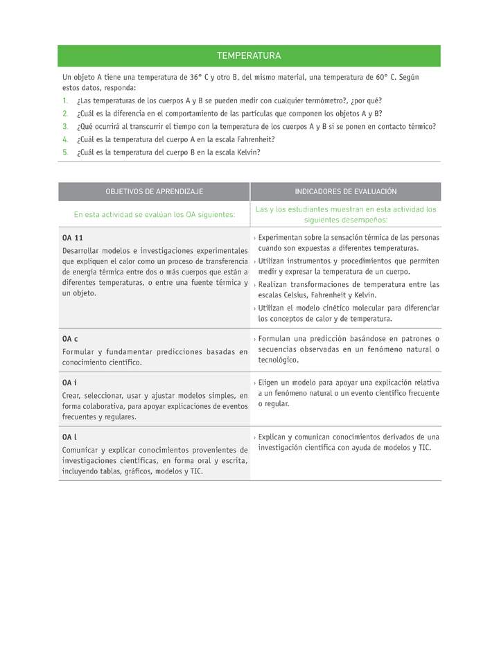 Evaluación Programas - CN08 OA11 - U3 - TEMPERATURA