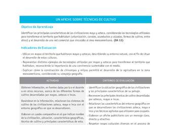 Evaluación Programas - HI07 OA13 - U4 - UN AFICHE SOBRE TÉCNICAS DE CULTIVO