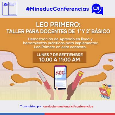 Conferencia virtual: Demostración de Aprendo en línea y herramientas prácticas para la implementación de Leo primero en este contexto.