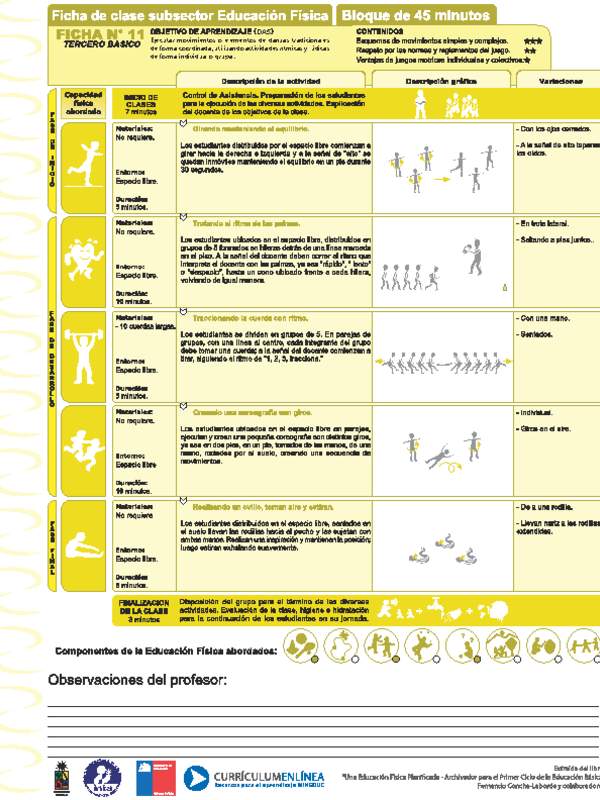 Expresión Corporal y Danza Ficha N° 11