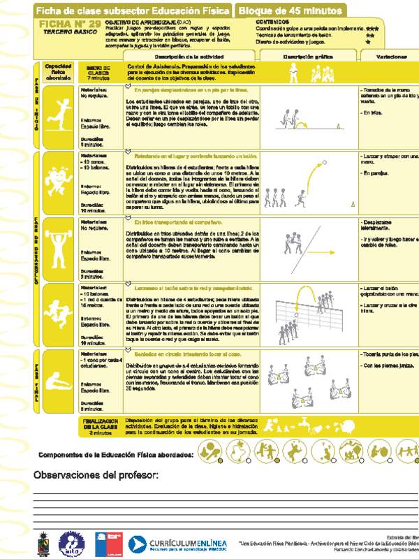 Juegos Predeportivos Ficha N° 29