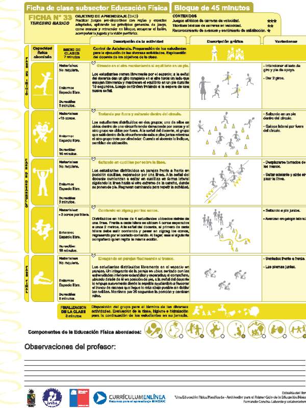 Juegos Predeportivos Ficha N° 33
