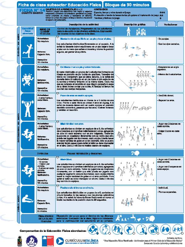 Juegos Predeportivos Ficha N° 14
