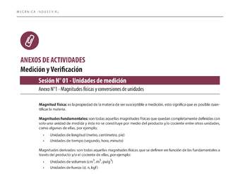 Mecánica Industrial. Medición y Verificación. 3° medio. ANEXOS