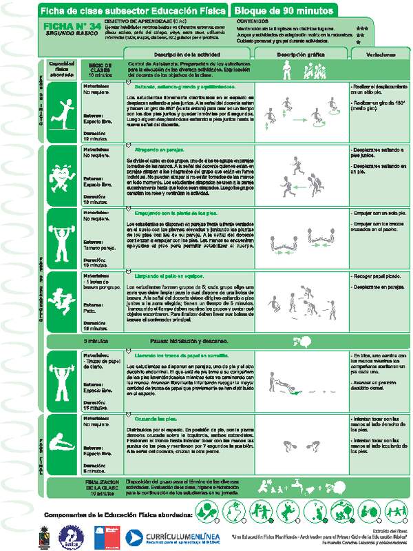 Ejercicio en entorno natural Ficha N° 34
