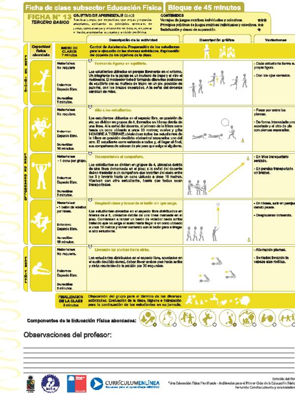Juegos Predeportivos Ficha N° 13