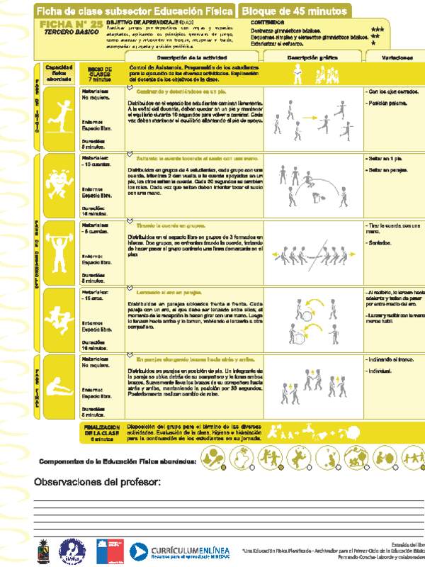 Juegos Predeportivos Ficha N° 25
