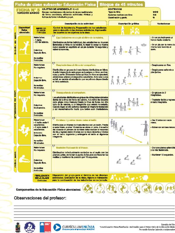 Expresión Corporal y Danza Ficha N° 05