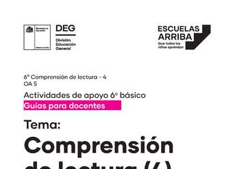 Comprensión de lectura, Guía 4