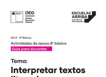 Interpretar textos literarios, Guía 1
