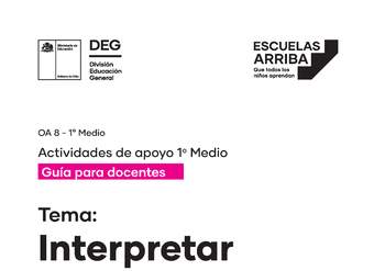 Interpretar Textos Literarios, Guía 2