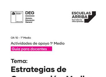 Estrategias de Comprensión: Medios de Comunicación Guía 3