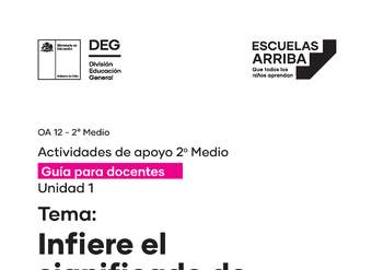 Infiere el significado de una palabra a partir de su contexto Guía 1