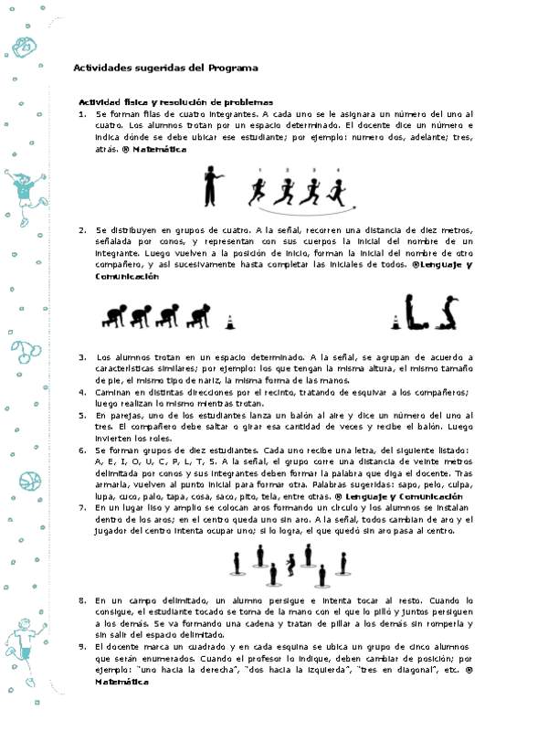 Actividades sugeridas Unidad 1