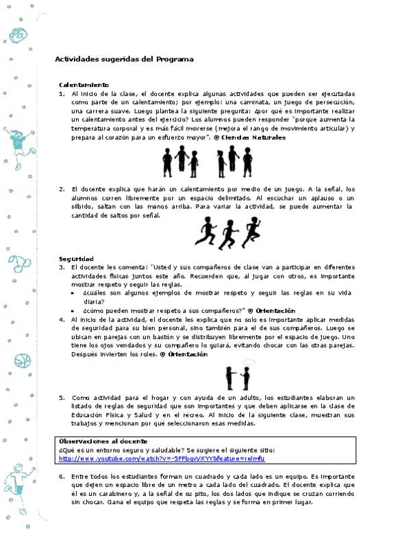 Actividades sugeridas Unidad 1