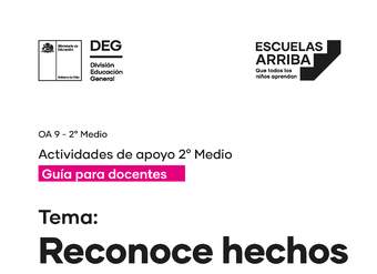 Reconoce hecho y opiniones en un texto argumentativo Guía 4