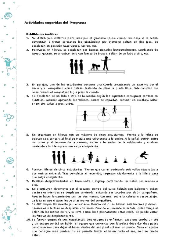 Actividades sugeridas Unidad 1