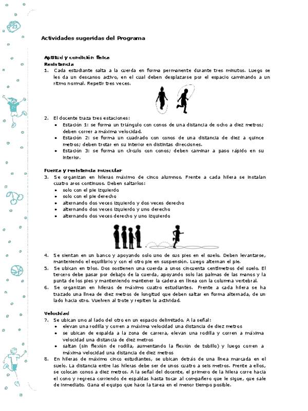 Actividades sugeridas Unidad 1