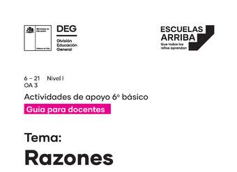 Razones: Antecedente-consecuente y ejercicios, Guía 1