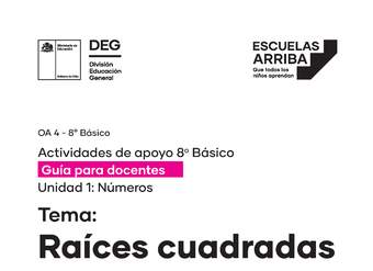 Raíces cuadradas, Guía 1 y 2