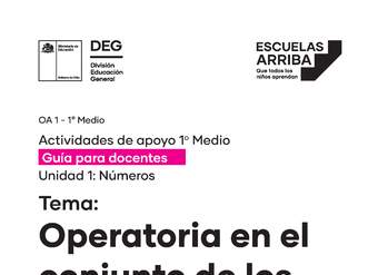 Operatoria en el conjunto de los números enteros Guías 1, 2 y 3