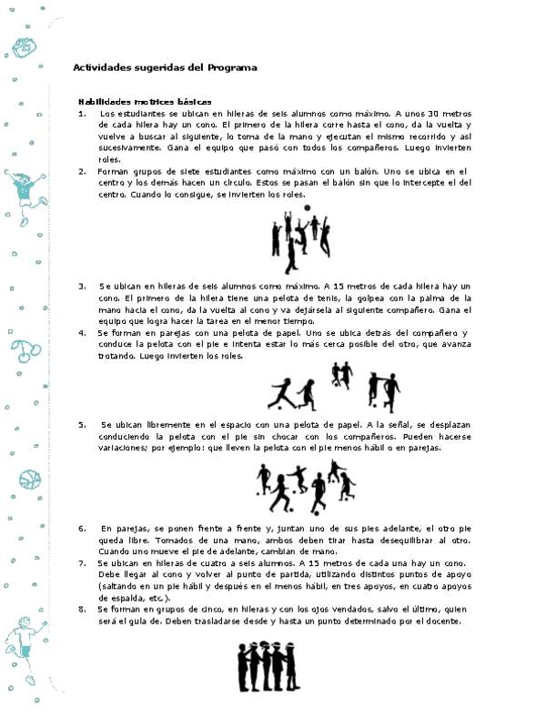 Actividades sugeridas Unidad 1