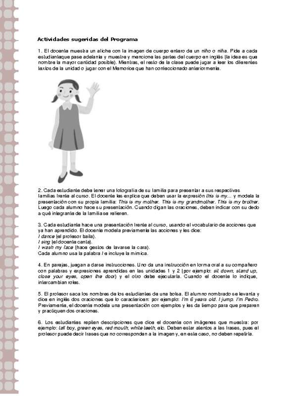 Actividades sugeridas Unidad 2