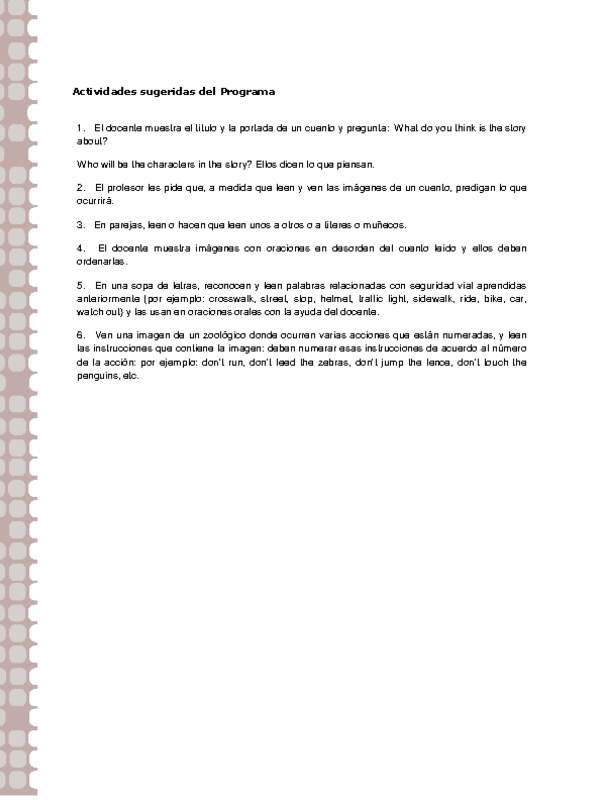 Actividades sugeridas Unidad 2