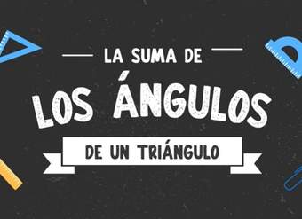 La suma de los ángulos de un triángulo