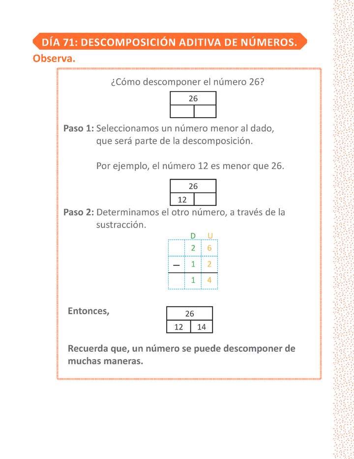 Matemática 2° básico Unidad priorizada: Clase N° 71