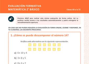Evaluación Matemática 2° básico Unidad priorizada: Semana 18