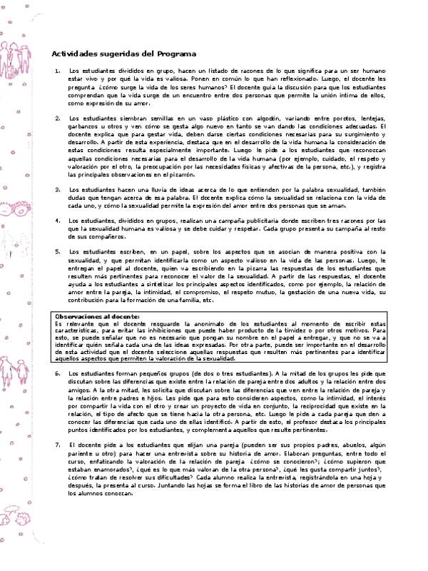 Actividades sugeridas Unidad 2