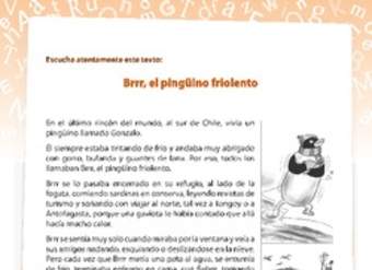 Comprensión de lectura El pingüino