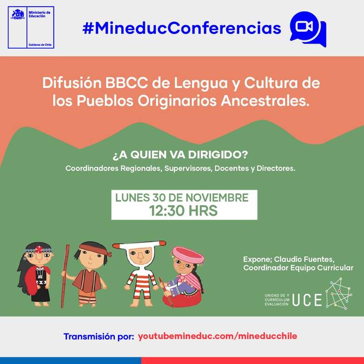 Difusión de las Bases Curriculares de Lengua y Cultura de los Pueblos Originarios Ancestrales