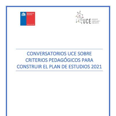 Conversatorios UCE sobre criterios pedagógicos para construir el plan de estudios 2021