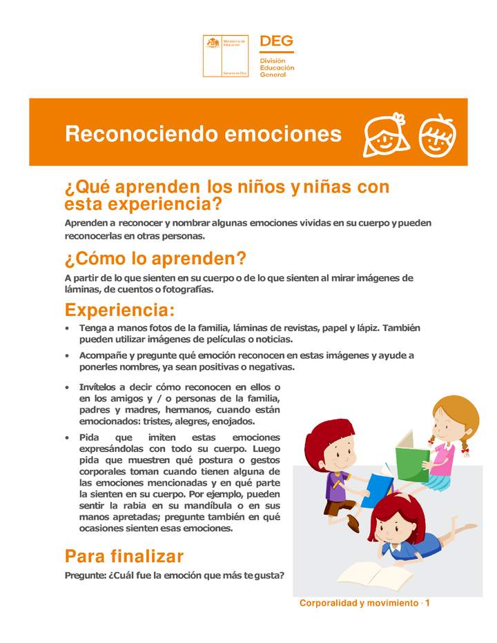 Reconociendo emociones