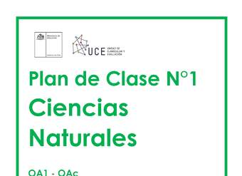 Plan de Clase Nº1 Ciencias Naturales 5º básico OA1 (2021): Clase 1