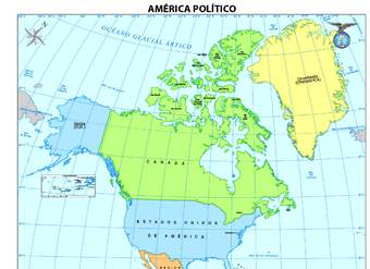 Mapa político de América