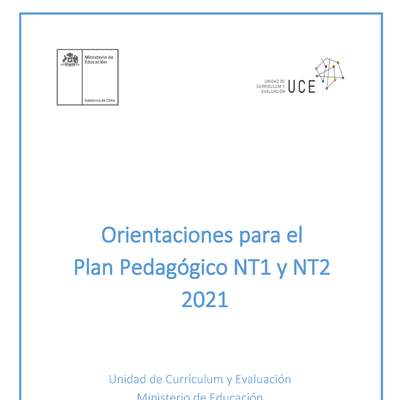 Orientaciones pedagógicas para el plan de estudios  2021 para la Educación Parvularia