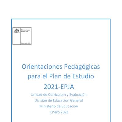 Orientaciones Pedagógicas Plan de Estudios EPJA 2021